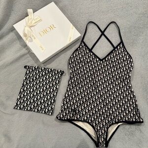 CHRISTIAN DIOR SWIMSUIT Blue Dior Oblique Technical Fabric (AUTHENTIC)